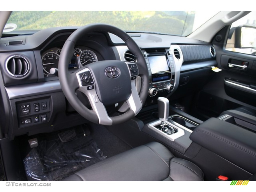 Black Interior 2014 Toyota Tundra Platinum Crewmax 4x4 Photo #86003244