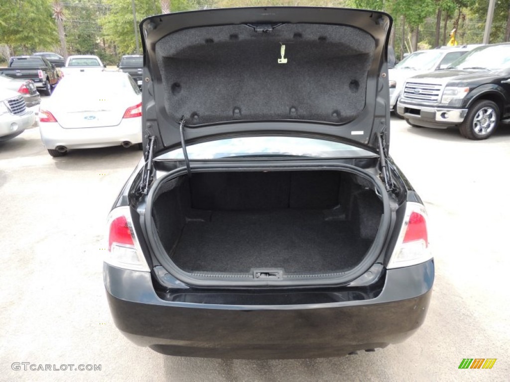2008 Fusion SEL - Black Ebony / Charcoal Black/Red photo #16
