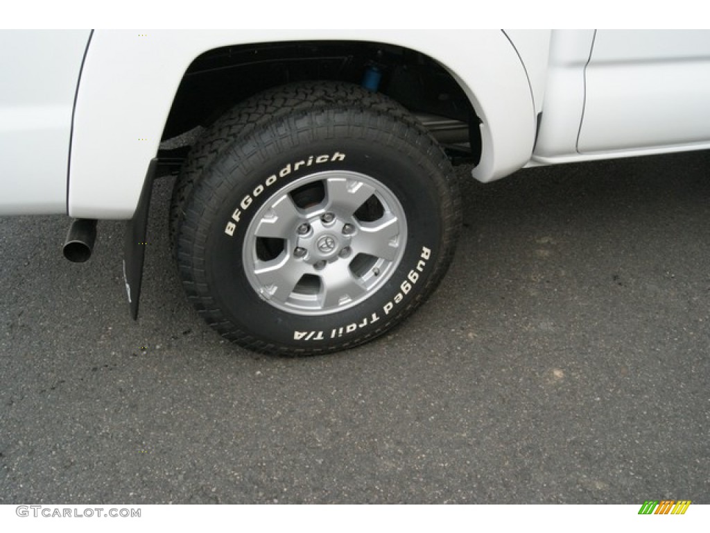 2013 Tacoma V6 TRD Double Cab 4x4 - Super White / Graphite photo #9