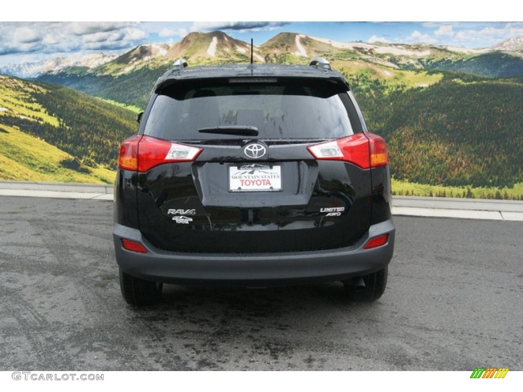 2013 RAV4 Limited AWD - Black / Black photo #4