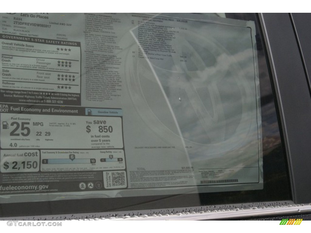 2013 RAV4 Limited AWD - Black / Black photo #10