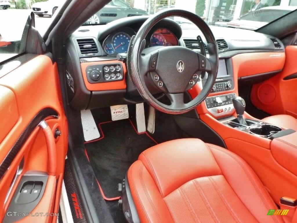 Rosso Corallo Interior 2011 Maserati GranTurismo S Automatic Photo #86006260