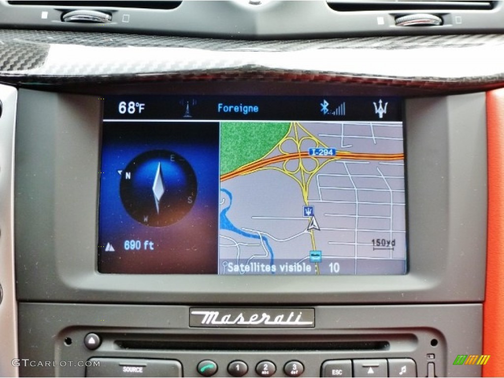 2011 Maserati GranTurismo S Automatic Rosso Corallo Dashboard Photo #86006343