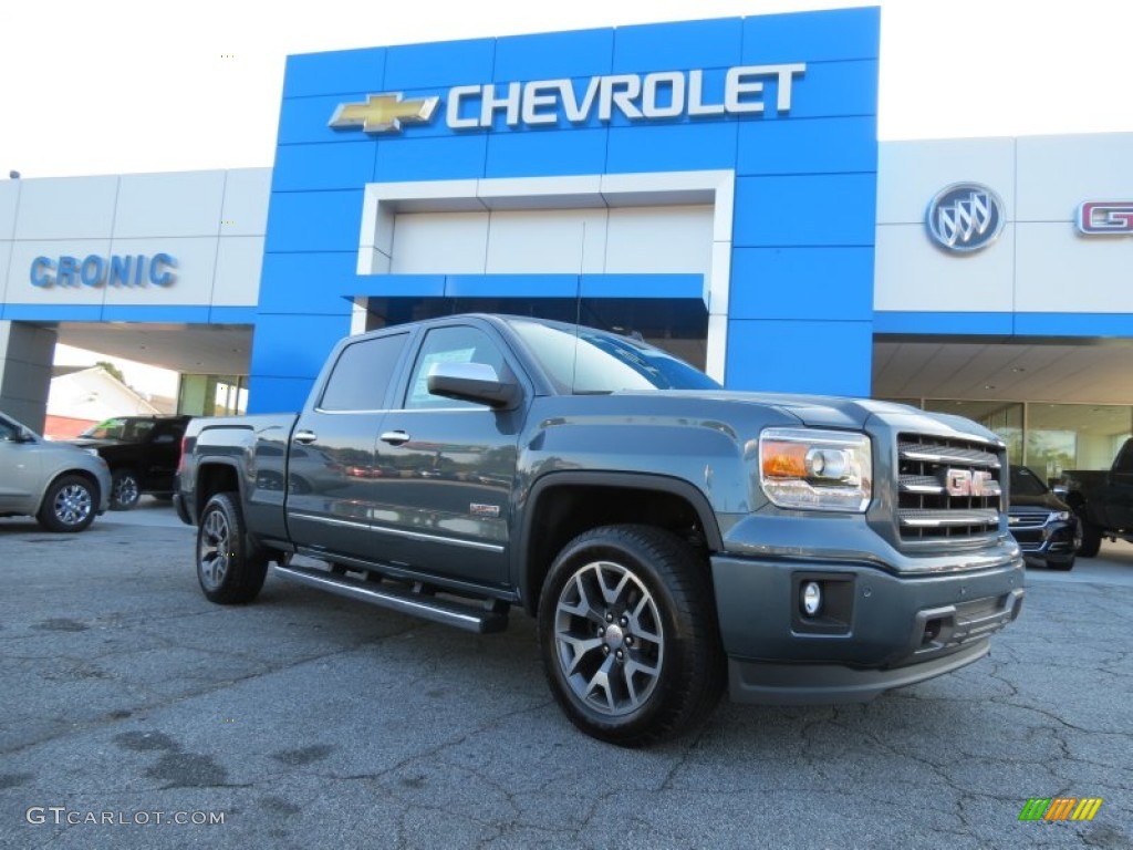 2014 Sierra 1500 SLT Crew Cab 4x4 - Stealth Gray Metallic / Jet Black photo #1