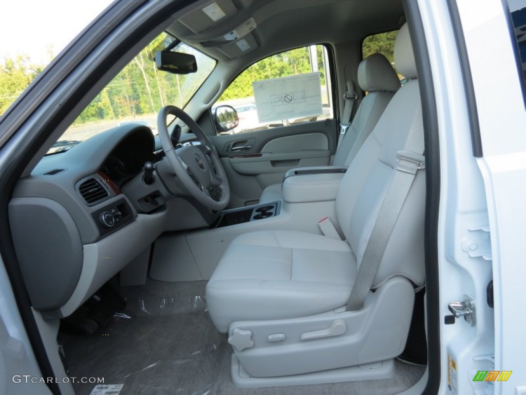 Light Titanium Interior 2014 GMC Yukon XL SLT Photo #86007609