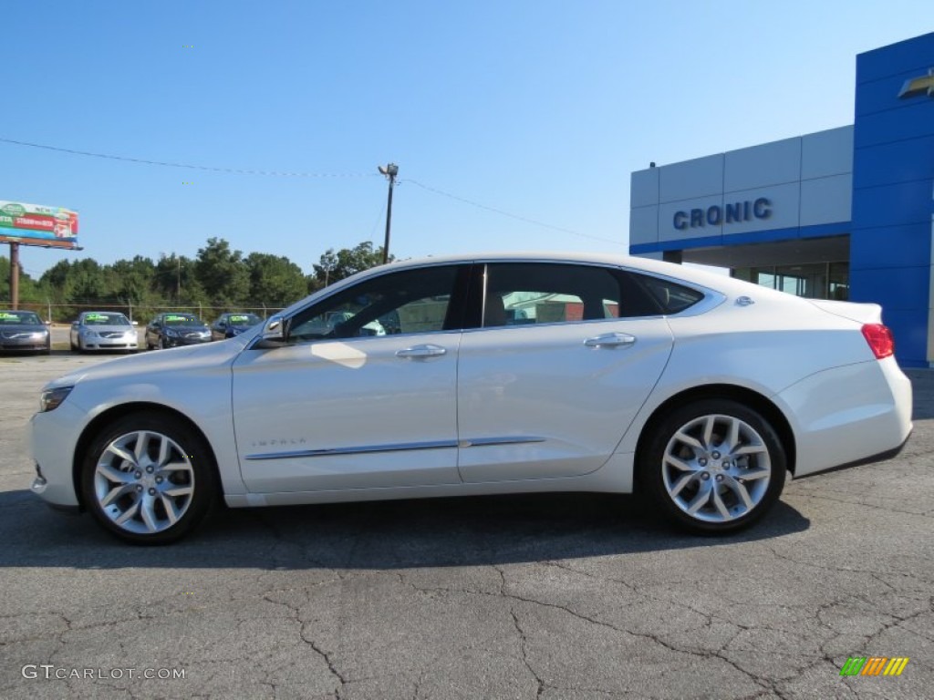 2014 Impala LTZ - White Diamond Tricoat / Jet Black/Mojave photo #4