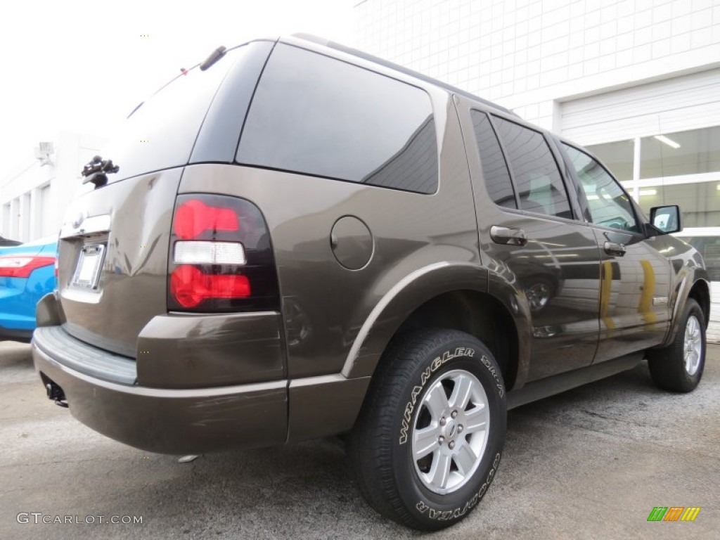 2008 Explorer XLT - Stone Green Metallic / Camel photo #3
