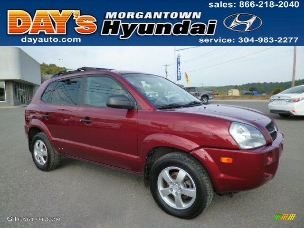 2006 Tucson GL 4x4 - Mesa Red / Gray photo #1