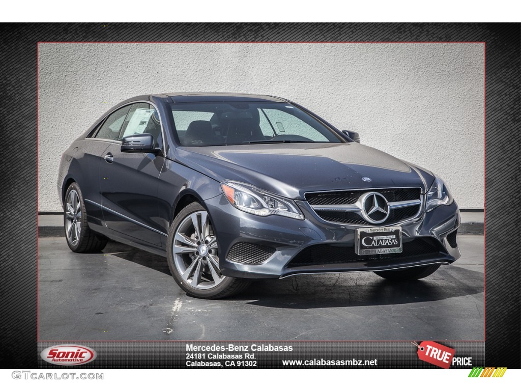 2014 E 350 Coupe - Steel Gray Metallic / Black photo #1