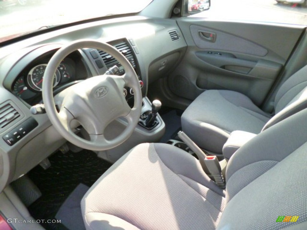 Gray Interior 2006 Hyundai Tucson GL 4x4 Photo #86009123