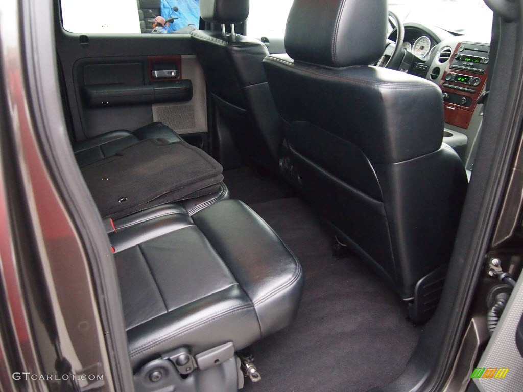 2005 F150 Lariat SuperCrew - Dark Shadow Grey Metallic / Black photo #5