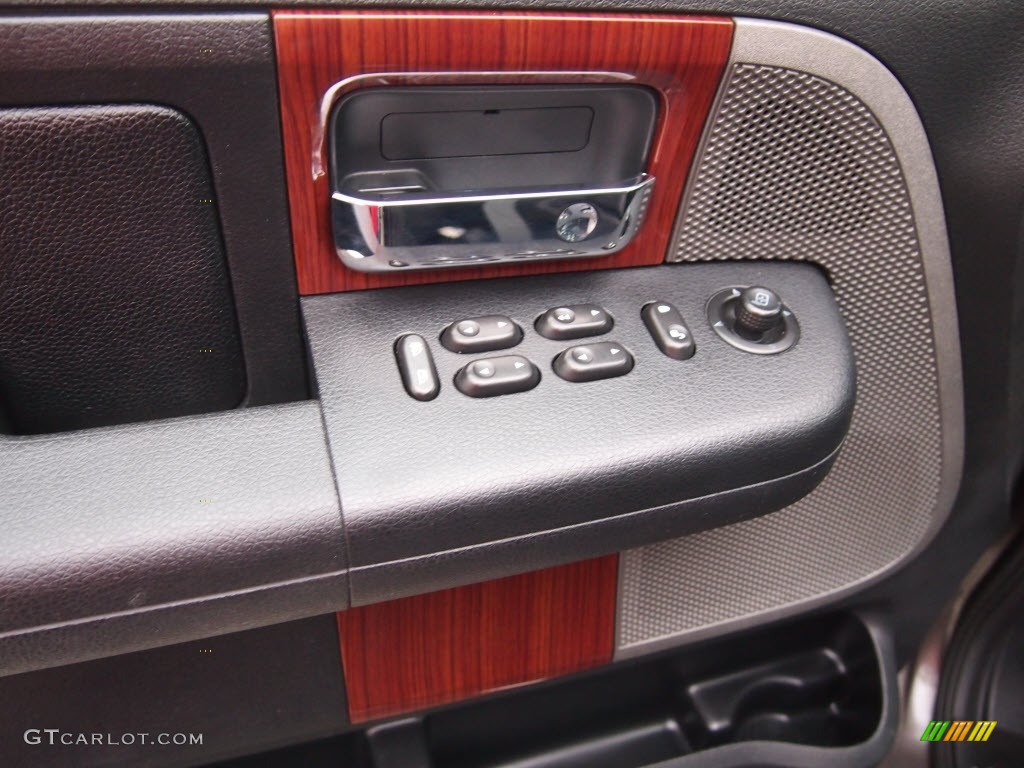 2005 F150 Lariat SuperCrew - Dark Shadow Grey Metallic / Black photo #17