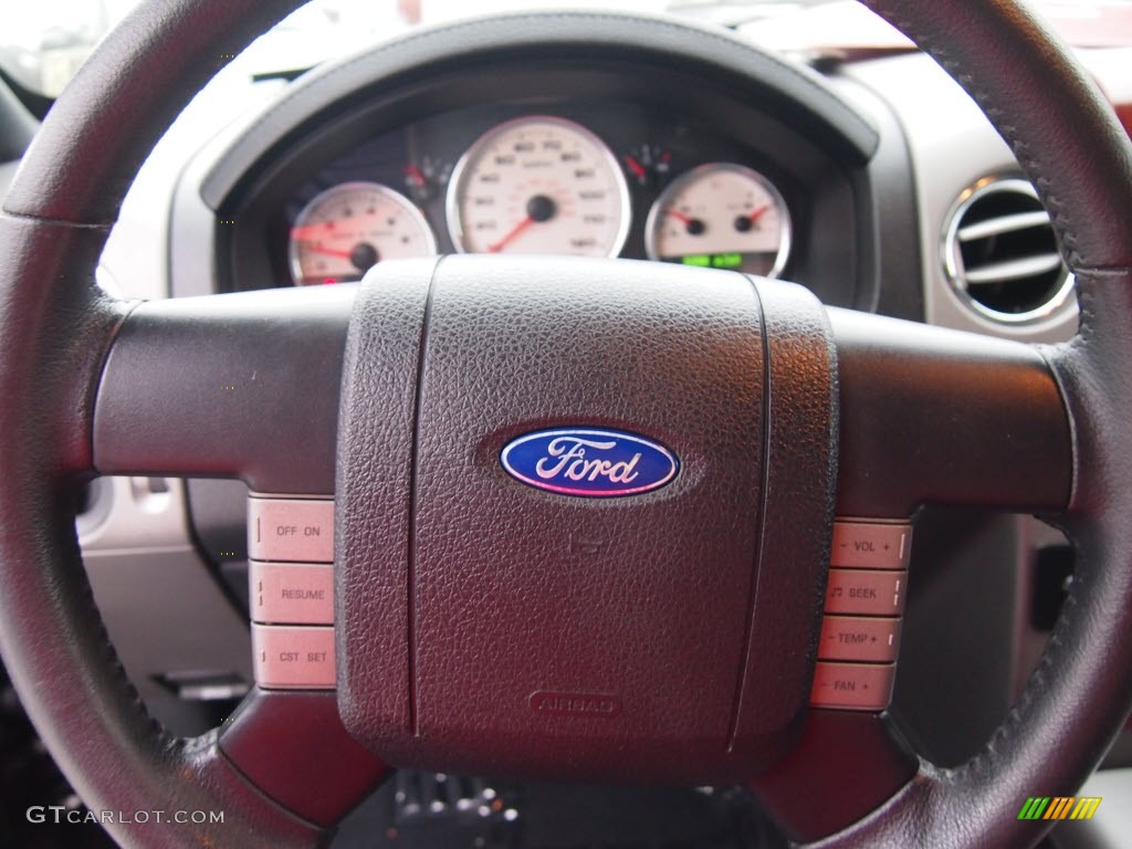 2005 F150 Lariat SuperCrew - Dark Shadow Grey Metallic / Black photo #19