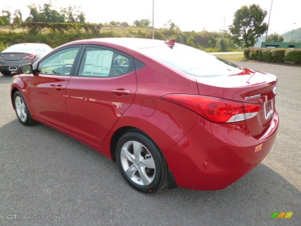 2013 Elantra GLS - Red / Beige photo #5