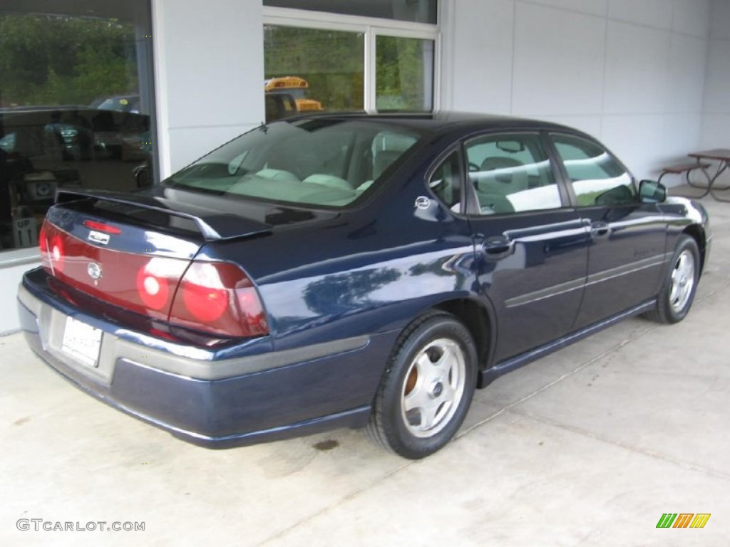 2002 Impala LS - Navy Blue Metallic / Medium Gray photo #17