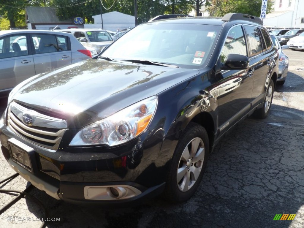 2011 Outback 3.6R Limited Wagon - Crystal Black Silica / Warm Ivory photo #2