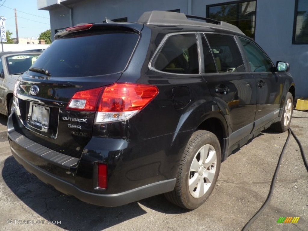 2011 Outback 3.6R Limited Wagon - Crystal Black Silica / Warm Ivory photo #4