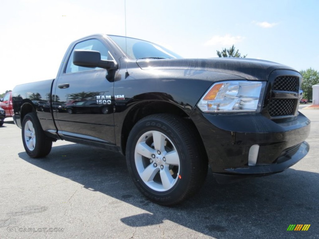 2014 1500 Express Regular Cab - Black / Black/Diesel Gray photo #4