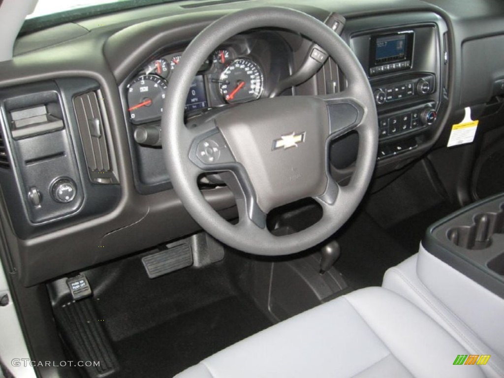 2014 Silverado 1500 WT Regular Cab 4x4 - Silver Ice Metallic / Jet Black/Dark Ash photo #6