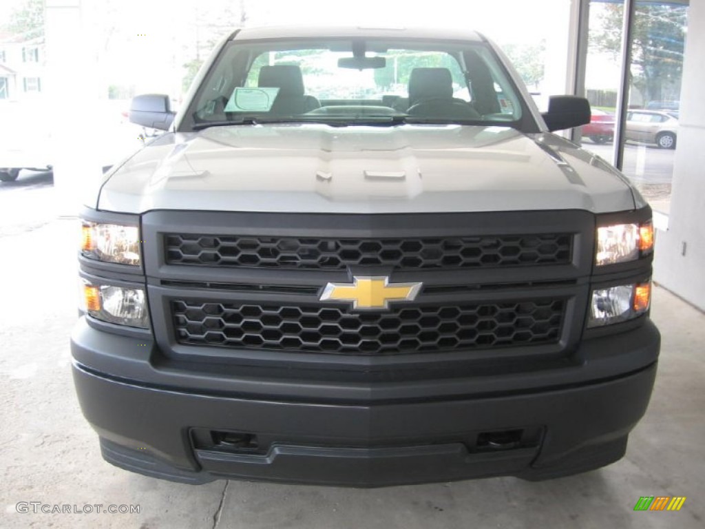 2014 Silverado 1500 WT Regular Cab 4x4 - Silver Ice Metallic / Jet Black/Dark Ash photo #17