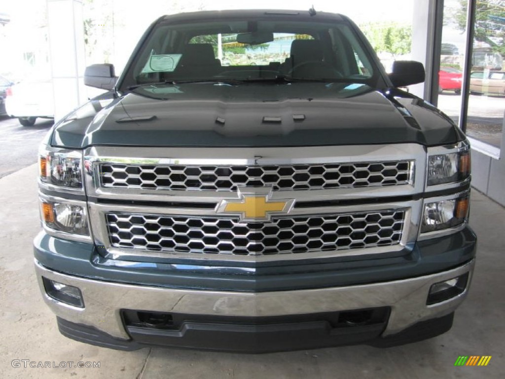 2014 Silverado 1500 LT Crew Cab 4x4 - Blue Granite Metallic / Jet Black photo #20