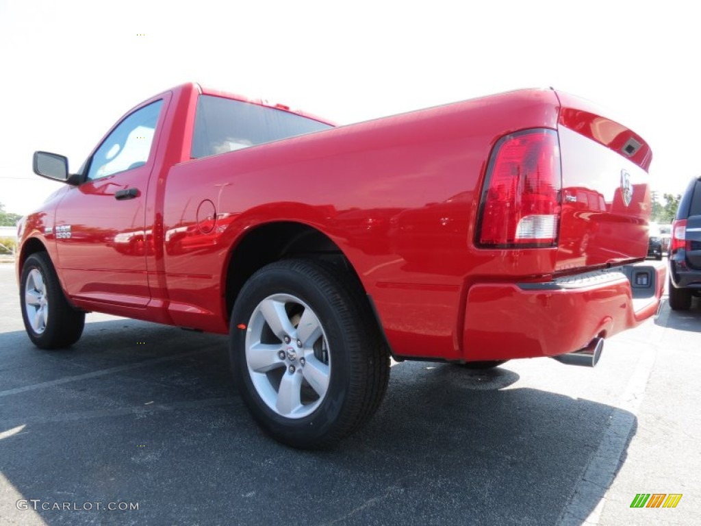 2014 1500 Express Regular Cab - Flame Red / Black/Diesel Gray photo #2