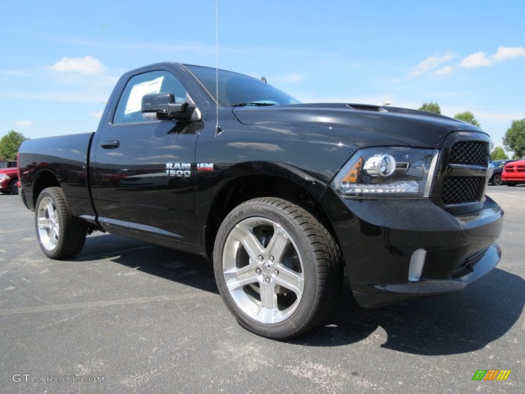 2014 1500 Sport Regular Cab - Black / Black photo #4