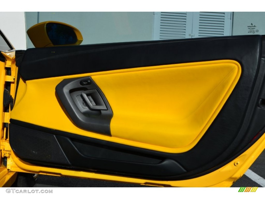 2004 Lamborghini Gallardo Coupe Giallo Taurus Door Panel Photo #86013002