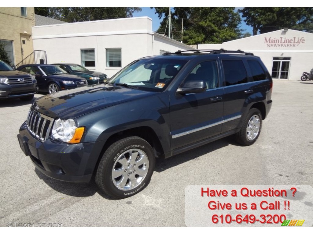 2008 Grand Cherokee Limited 4x4 - Steel Blue Metallic / Dark Slate Gray/Light Graystone photo #7