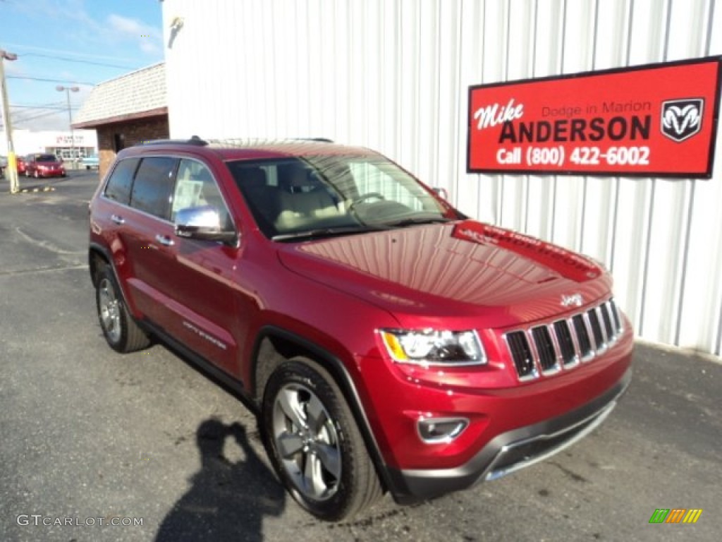 2014 Grand Cherokee Limited 4x4 - Deep Cherry Red Crystal Pearl / New Zealand Black/Light Frost photo #1