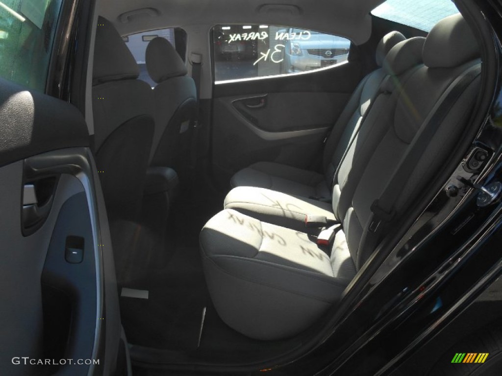 2013 Elantra GLS - Midnight Black / Gray photo #7