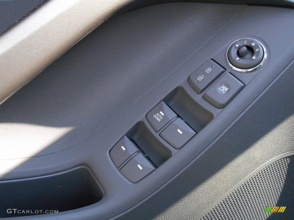 2013 Elantra GLS - Midnight Black / Gray photo #12