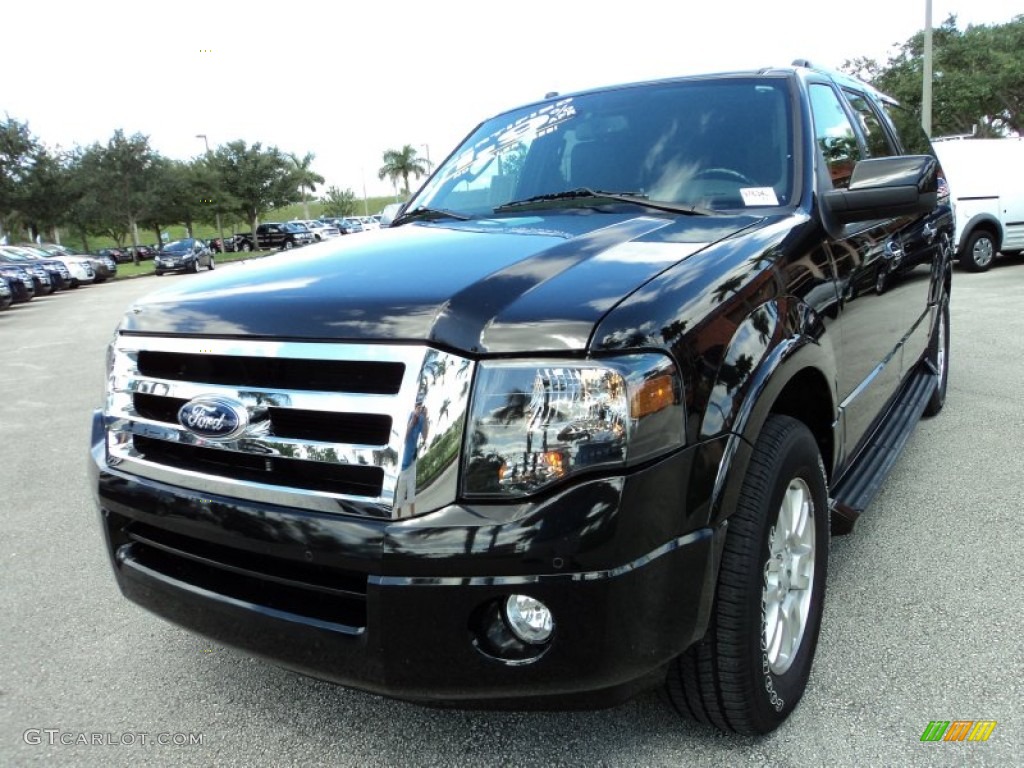 2013 Expedition EL Limited - Tuxedo Black / Charcoal Black photo #15