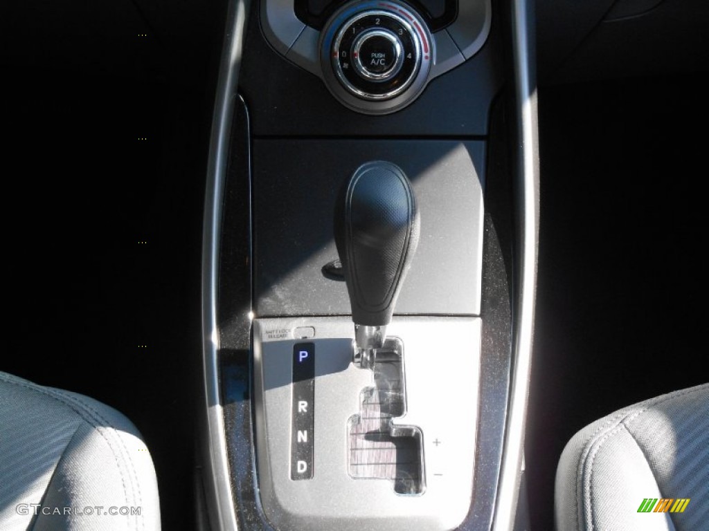 2013 Elantra GLS - Midnight Black / Gray photo #19
