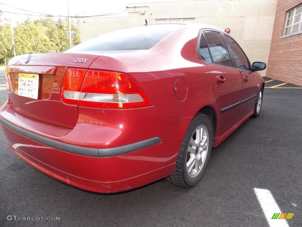 2006 9-3 2.0T Sport Sedan - Chili Red Metallic / Parchment photo #5