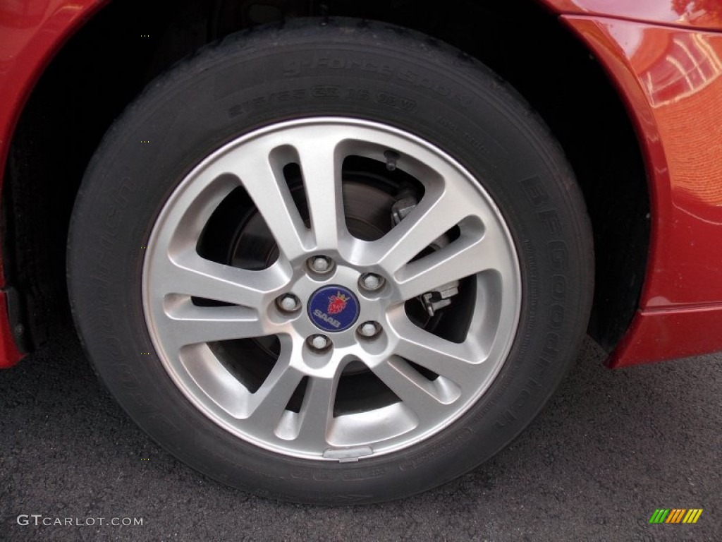 2006 9-3 2.0T Sport Sedan - Chili Red Metallic / Parchment photo #27