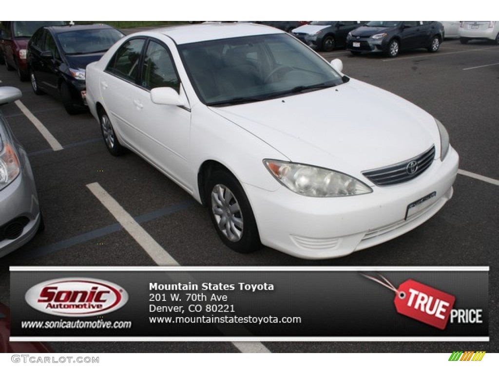 2006 Camry LE - Super White / Beige photo #1