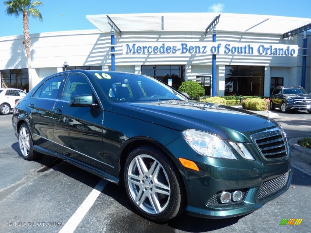 2010 E 350 Sedan - Jade Green Metallic / Black photo #1