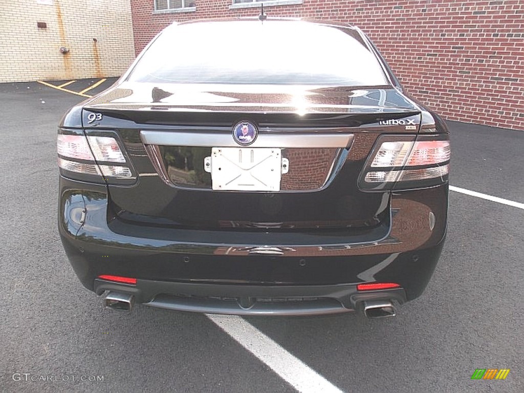 2008 9-3 Turbo X Sport Sedan - Jet Black Metallic / Black photo #5