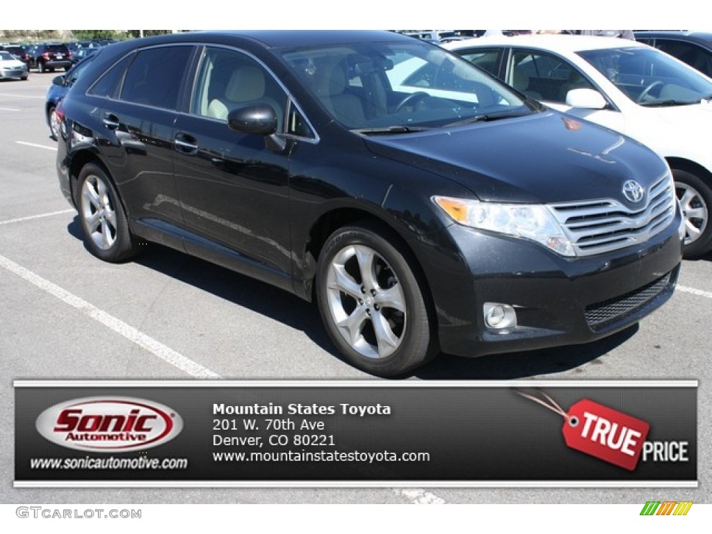 2010 Venza V6 AWD - Black / Gray photo #1