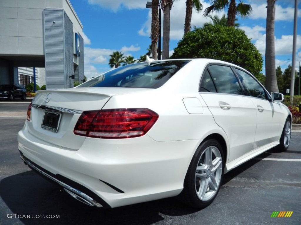 2014 E 350 Sport Sedan - Diamond White Metallic / Chestnut Brown/Black photo #3