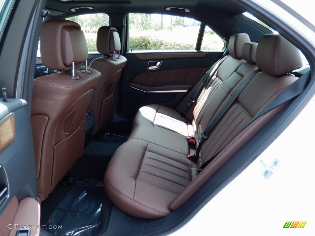 2014 E 350 Sport Sedan - Diamond White Metallic / Chestnut Brown/Black photo #7