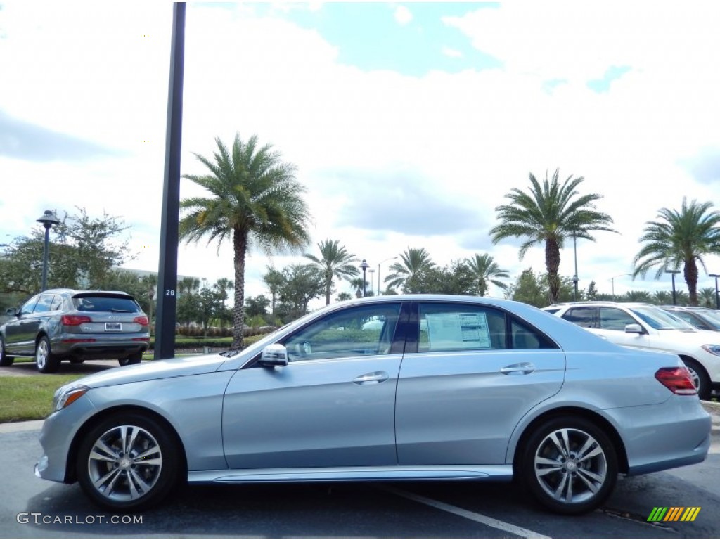 2014 E E250 BlueTEC Sedan - Diamond Silver Metallic / Silk Beige/Espresso Brown photo #2