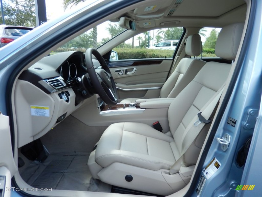 Silk Beige/Espresso Brown Interior 2014 Mercedes-Benz E E250 BlueTEC Sedan Photo #86023148