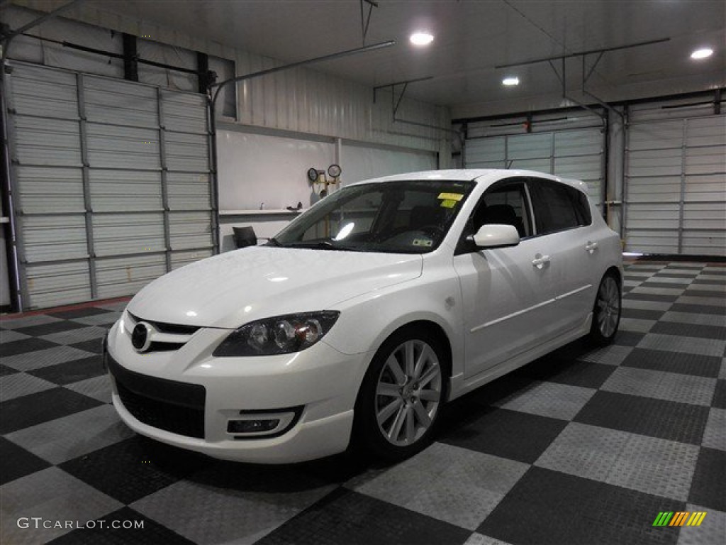 2008 MAZDA3 MAZDASPEED Sport - Rally White / MAZDASPEED Black photo #3