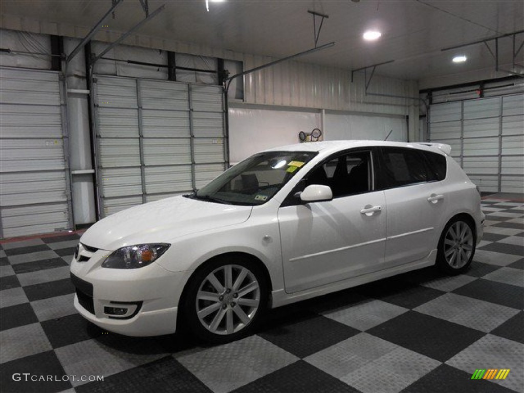2008 MAZDA3 MAZDASPEED Sport - Rally White / MAZDASPEED Black photo #4