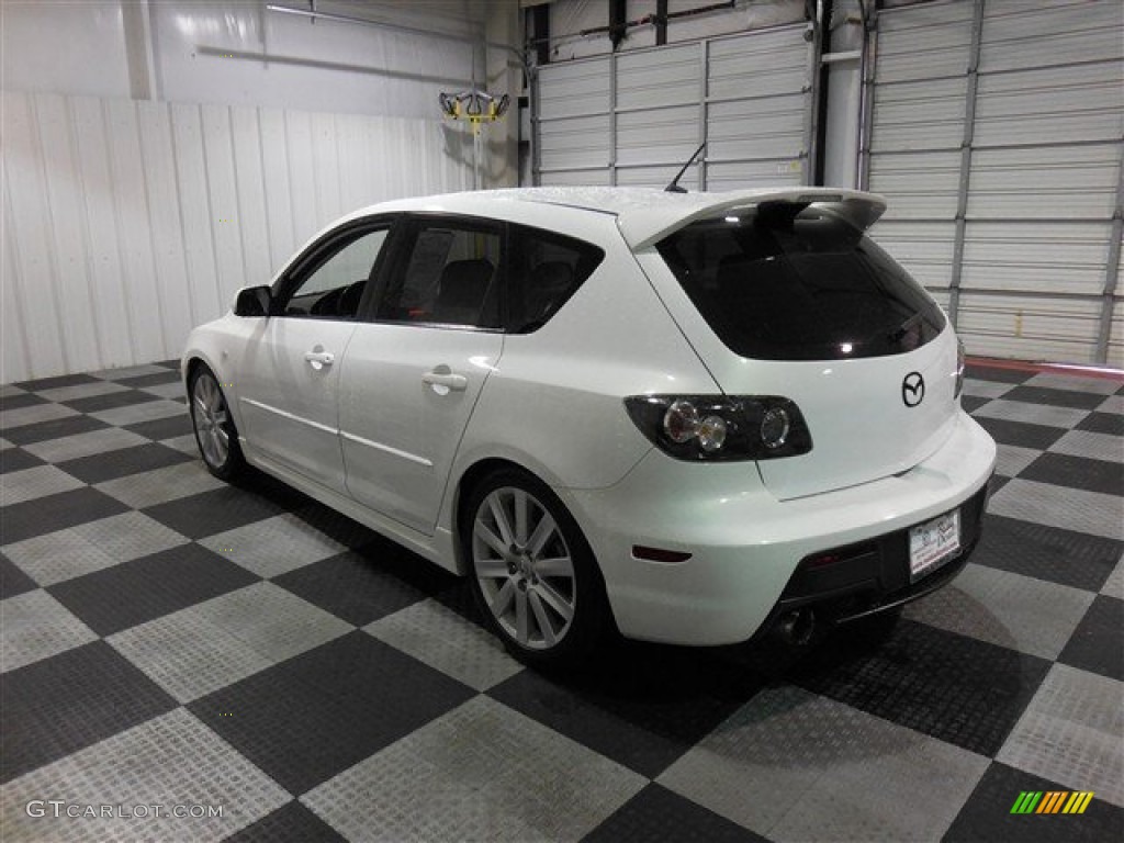 2008 MAZDA3 MAZDASPEED Sport - Rally White / MAZDASPEED Black photo #5