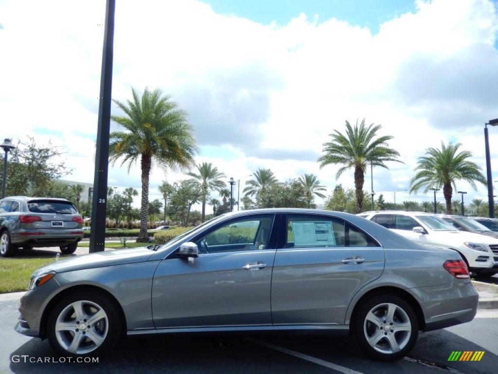 2014 E 350 Sedan - Paladium Silver Metallic / Silk Beige/Espresso Brown photo #2