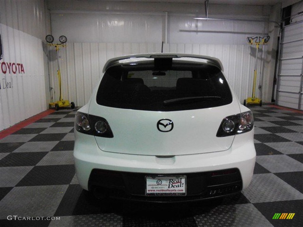2008 MAZDA3 MAZDASPEED Sport - Rally White / MAZDASPEED Black photo #6