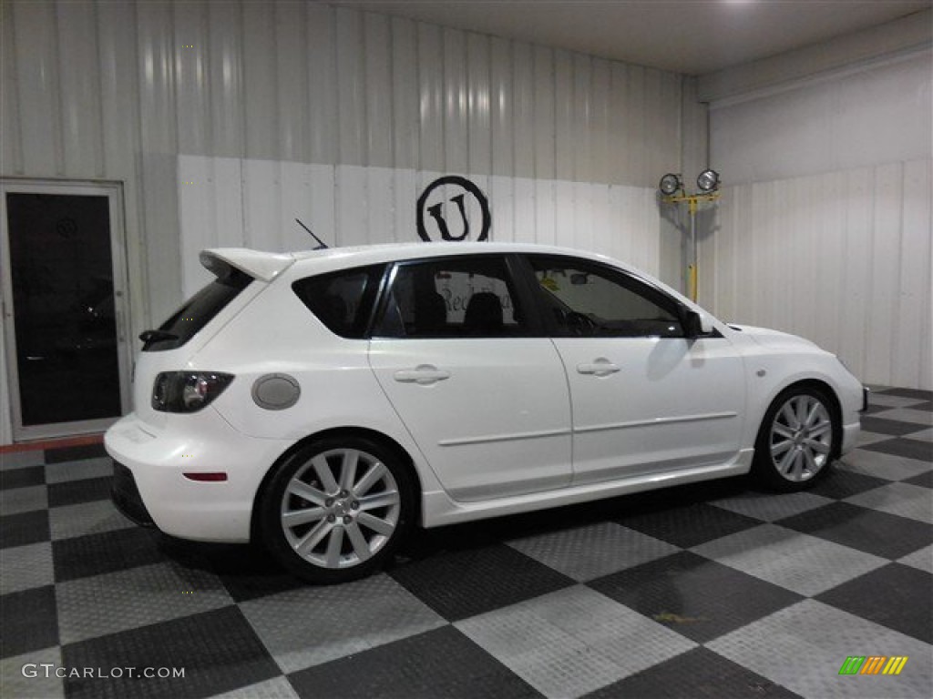 2008 MAZDA3 MAZDASPEED Sport - Rally White / MAZDASPEED Black photo #7